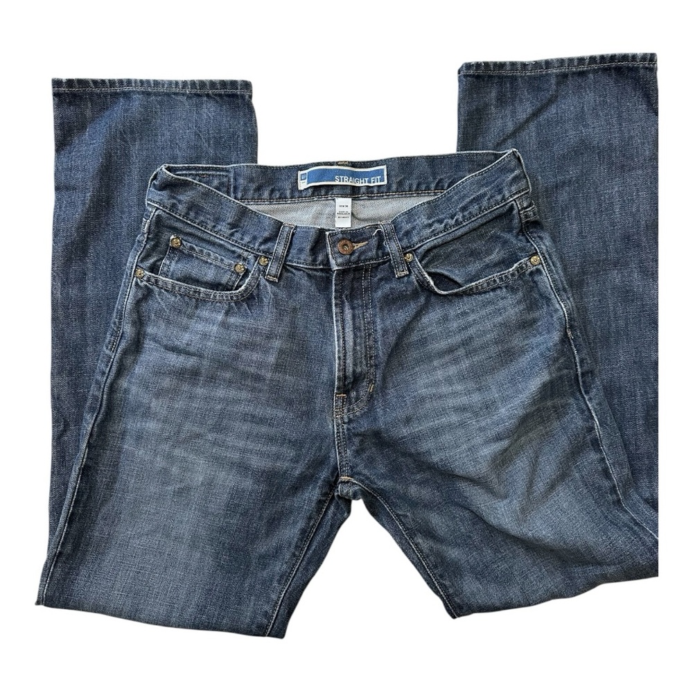 Men's Gap Straight Fit Blue Jeans 30 X 30